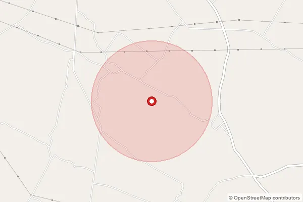 Map showing approximate area covered by Pincode 212658 — Ekdala Bo, Fatehpur