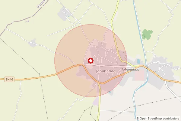 Map showing approximate area covered by Pincode 212659 — Alampur Bo, Fatehpur