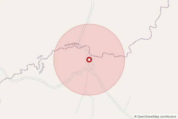 Map showing approximate area covered by Pincode 222126 — Meerapur Kewal Bo, Jaunpur