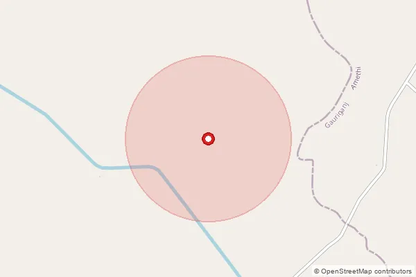 Map showing approximate area covered by Pincode 222131 — Shahpur Bo, Jaunpur