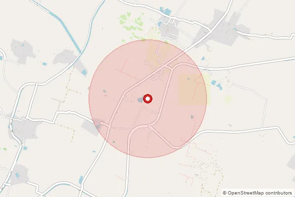 Map showing approximate area covered by Pincode 222133 — Aara Bo, Jaunpur