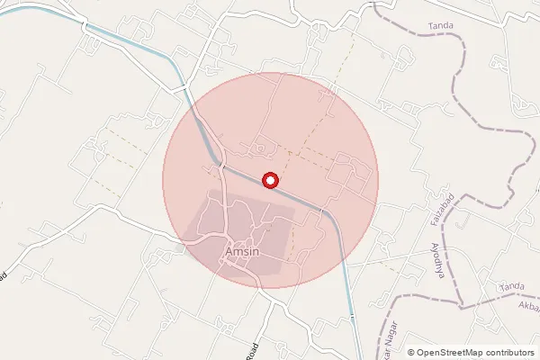 Map showing approximate area covered by Pincode 222146 — Kutir Chakkey So, Jaunpur