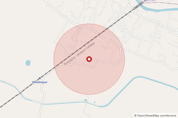 Map showing approximate area covered by Pincode 222149 — Kachhawan Bo, Jaunpur