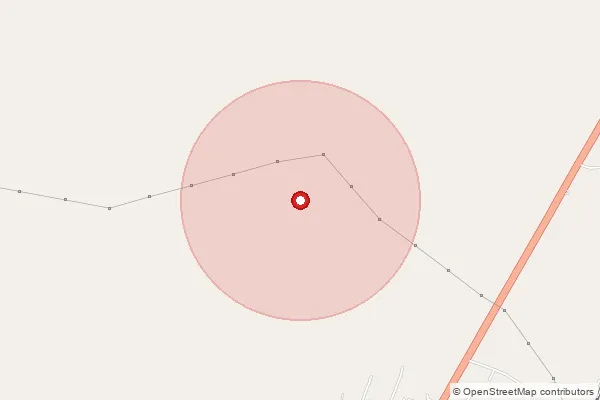 Map showing approximate area covered by Pincode 222203 — Rampur So Jaunpur, Jaunpur