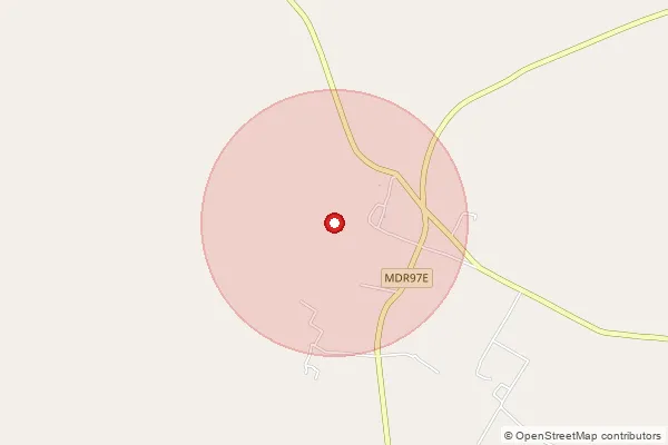 Map showing approximate area covered by Pincode 223225 — Naharpur Bo, Azamgarh