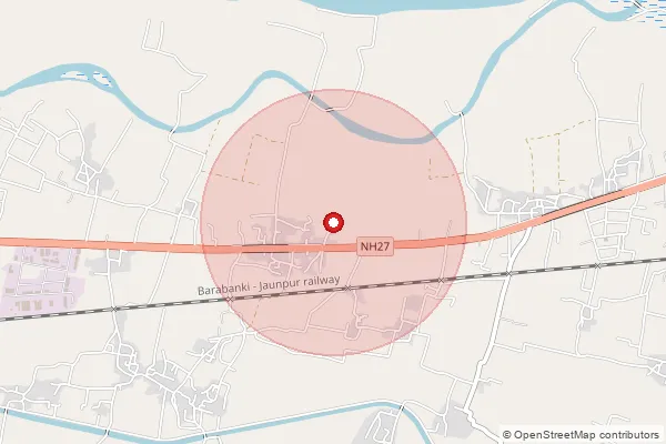 Map showing approximate area covered by Pincode 224001 — Faizabad Ho, Ayodhya
