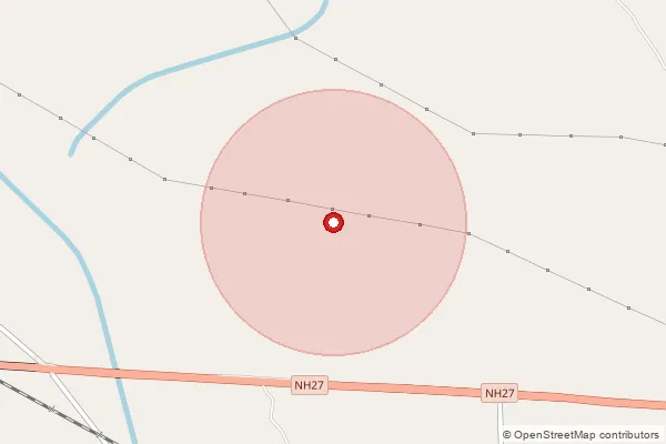 Map showing approximate area covered by Pincode 224116 — Jarail Kalan Bo, Ayodhya