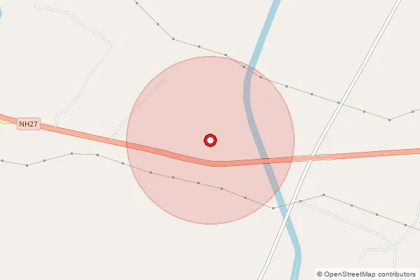 Map showing approximate area covered by Pincode 224119 — Jakhauli Bo, Ayodhya