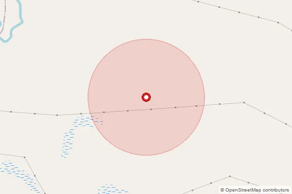 Map showing approximate area covered by Pincode 224121 — Gaddopur Bo, Ayodhya