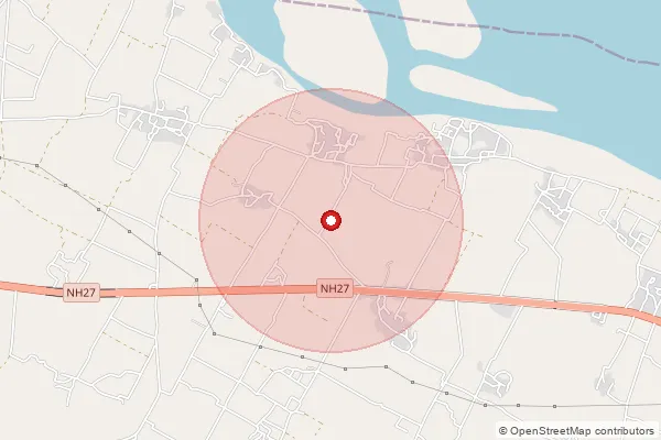 Map showing approximate area covered by Pincode 224126 — Gondwa Bo, Ayodhya