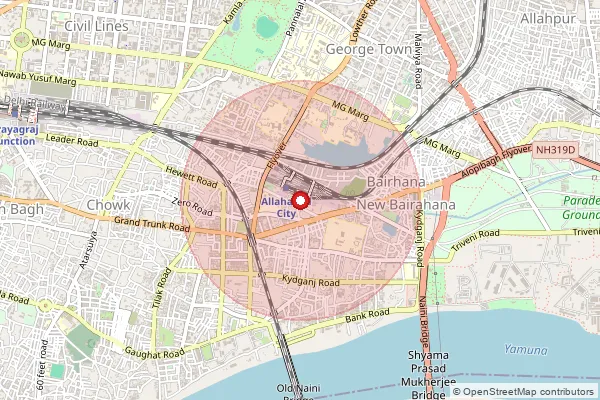 Map showing approximate area covered by Pincode 224147 — Akhtara Narainpur Bo, Ambedkar Nagar