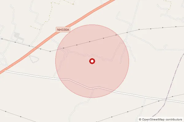 Map showing approximate area covered by Pincode 224158 — Palia Jagmohan Singh Bo, Ayodhya