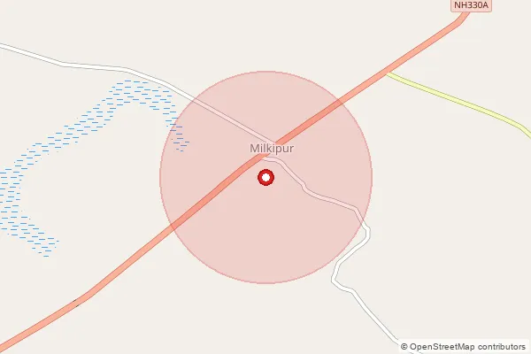 Map showing approximate area covered by Pincode 224164 — Tendha Khurd Bo, Ayodhya