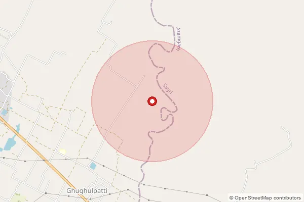 Map showing approximate area covered by Pincode 224176 — Bankata Bujurg Bo, Ambedkar Nagar
