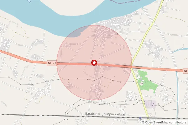 Map showing approximate area covered by Pincode 224182 — Barwa Bo, Ayodhya