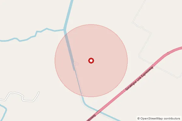Map showing approximate area covered by Pincode 224183 — Lawaiya Pratappur Bo, Ambedkar Nagar