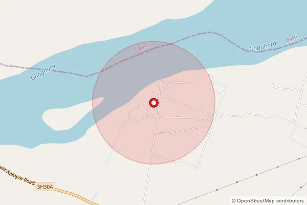 Map showing approximate area covered by Pincode 224190 — Asopur Bo, Ambedkar Nagar