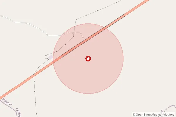 Map showing approximate area covered by Pincode 224229 — Birauli Bo, Ayodhya