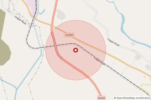 Map showing approximate area covered by Pincode 224232 — Hakeem Pur So, Ambedkar Nagar