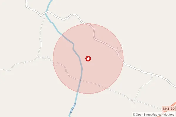 Map showing approximate area covered by Pincode 224234 — Mahuwari Bo, Ambedkar Nagar