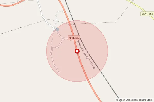 Map showing approximate area covered by Pincode 224235 — Upss Mill So, Ambedkar Nagar