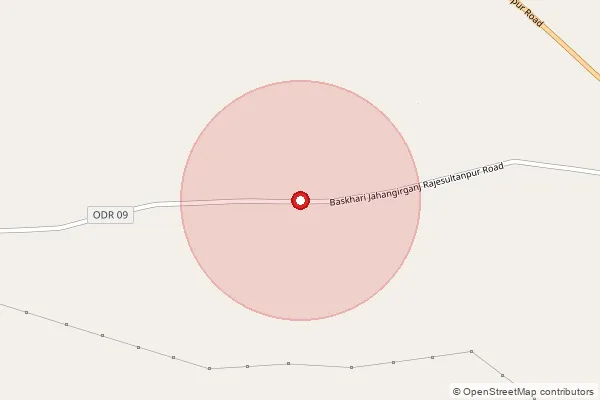 Map showing approximate area covered by Pincode 224239 — Indaipur S.O, Ambedkar Nagar