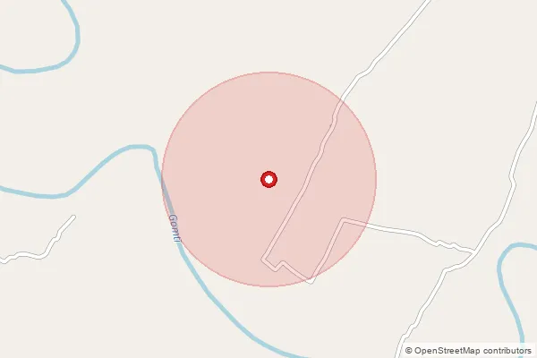 Map showing approximate area covered by Pincode 225119 — Kothi So Barabanki, Barabanki