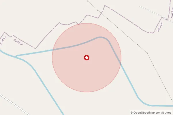 Map showing approximate area covered by Pincode 225207 — Danapur Shukla Bo, Barabanki