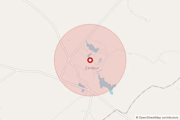 Map showing approximate area covered by Pincode 225414 — Barain Bo, Barabanki