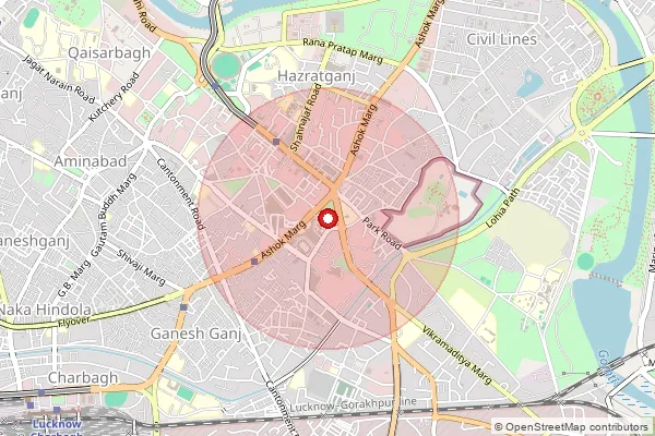 Map showing approximate area covered by Pincode 226027 — Upg Camp So, Lucknow