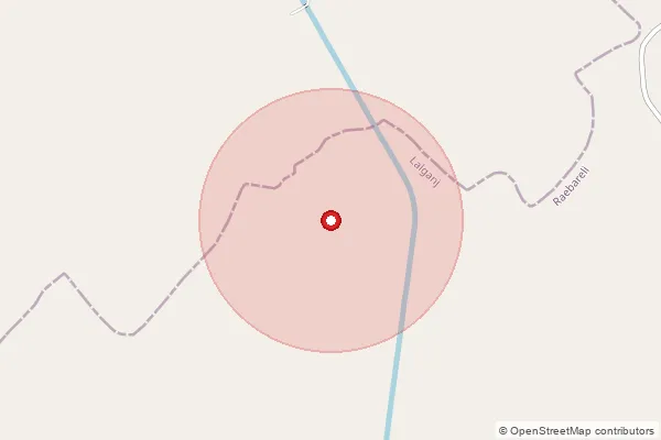 Map showing approximate area covered by Pincode 226301 — Deoti Bo, Lucknow