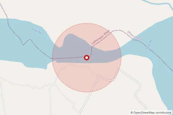 Map showing approximate area covered by Pincode 226302 — Dayalpur Bo, Lucknow