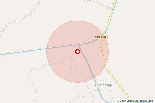 Map showing approximate area covered by Pincode 227809 — Saresar Bo, Amethi