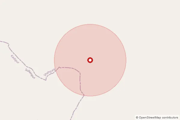 Map showing approximate area covered by Pincode 228161 — Amari Bo, Sultanpur