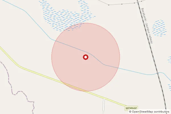Map showing approximate area covered by Pincode 228172 — Rupaipur Bo, Sultanpur