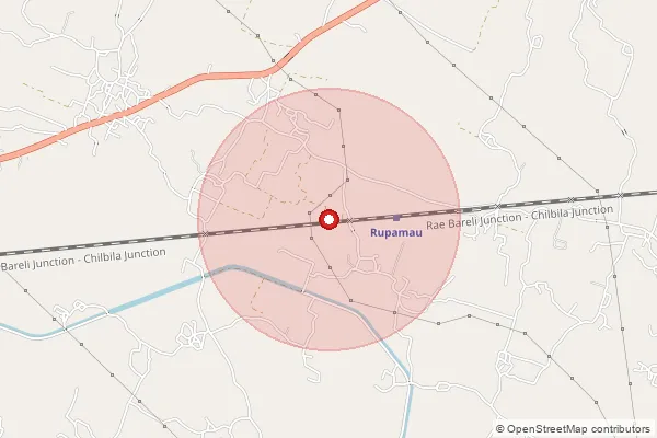 Map showing approximate area covered by Pincode 229010 — Jawahar Vihar So, Rae Bareli