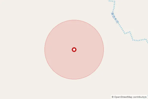 Map showing approximate area covered by Pincode 229127 — Rewhara Bo, Rae Bareli