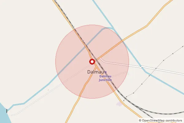 Map showing approximate area covered by Pincode 229207 — Kalyan Pur Bainti Bo, Rae Bareli