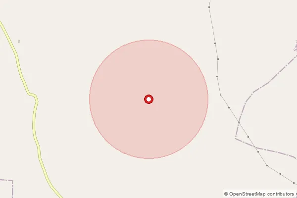 Map showing approximate area covered by Pincode 229208 — Barha Bo, Rae Bareli