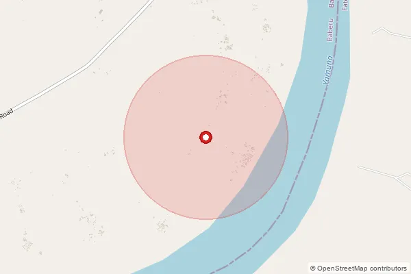 Map showing approximate area covered by Pincode 229216 — Musapur Bo, Rae Bareli