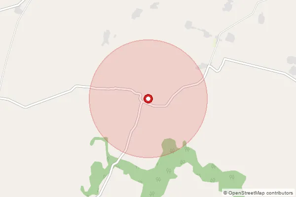 Map showing approximate area covered by Pincode 229406 — Khurrampur Bo, Rae Bareli