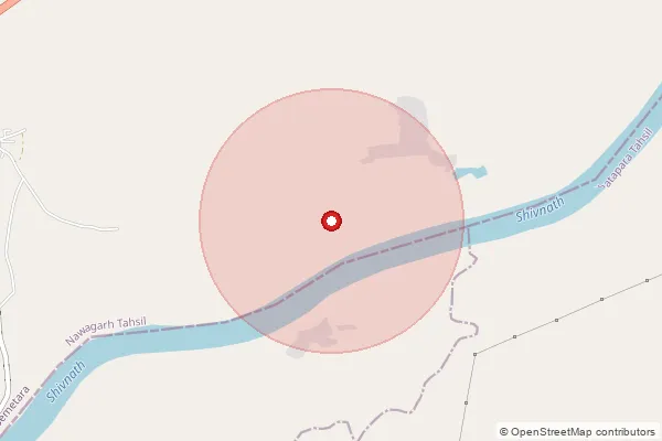 Map showing approximate area covered by Pincode 229408 — Jhonkwara Bo, Pratapgarh