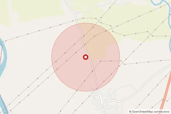 Map showing approximate area covered by Pincode 230129 — Chakwarh Bo, Pratapgarh