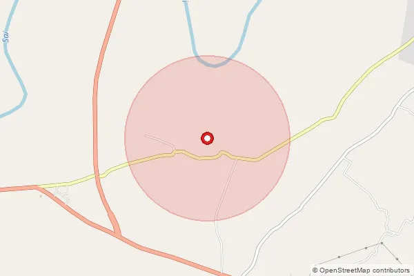 Map showing approximate area covered by Pincode 230133 — Besar Bo, Pratapgarh