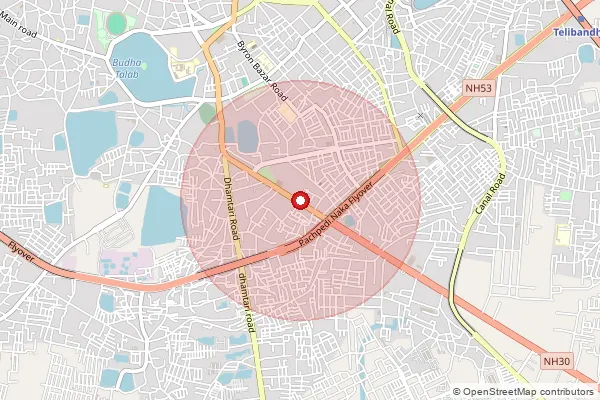 Map showing approximate area covered by Pincode 230134 — Gajariya Bo, Pratapgarh