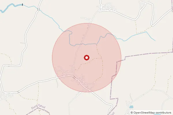 Map showing approximate area covered by Pincode 230143 — Bhawaniganj Kota Bo, Pratapgarh