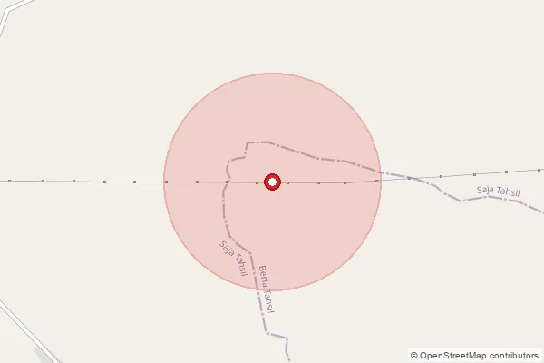 Map showing approximate area covered by Pincode 230306 — Kailidih Bo, Pratapgarh