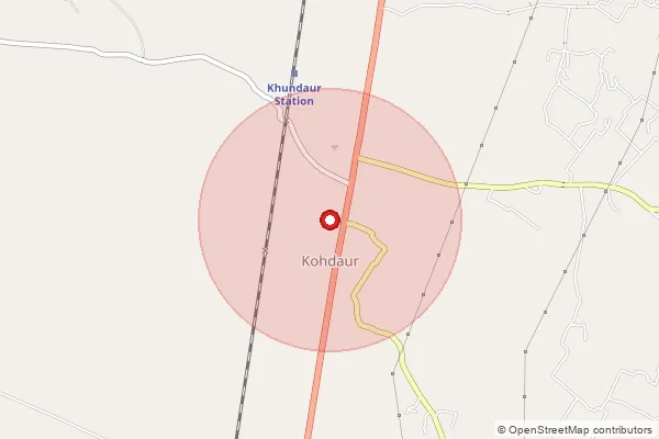 Map showing approximate area covered by Pincode 230401 — Katari Bo, Pratapgarh