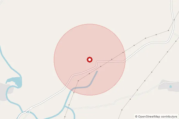 Map showing approximate area covered by Pincode 230405 — Utras Bo, Pratapgarh