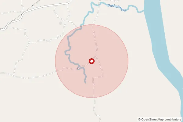 Map showing approximate area covered by Pincode 231207 — Gurmura Bo, Sonbhadra